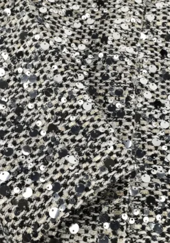 zwarte co'couture jack boucle cc sequin cocktail jacket