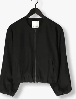 zwarte co'couture jack luna balloon zip jacket