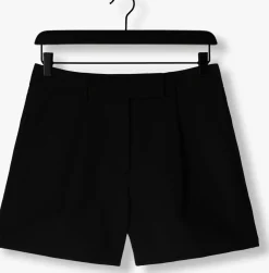 zwarte co'couture korte broek vola cropped pleat short