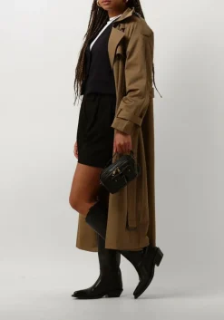 zwarte co'couture korte broek vola cropped pleat short