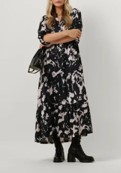 zwarte co'couture maxi jurk mary floor dress