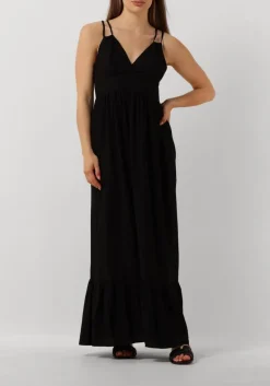 zwarte co'couture maxi jurk hera strap dress