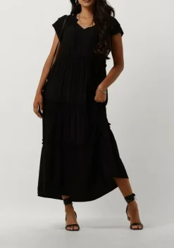 zwarte co'couture maxi jurk new sunrise dress