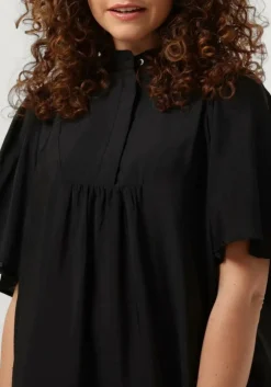 zwarte co'couture midi jurk cullum volume ss dress