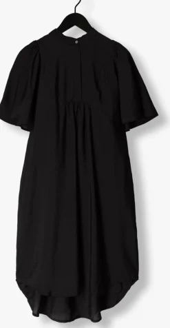 zwarte co'couture midi jurk cullum volume ss dress