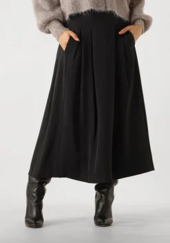 zwarte co'couture midirok anya cc pleat skirt