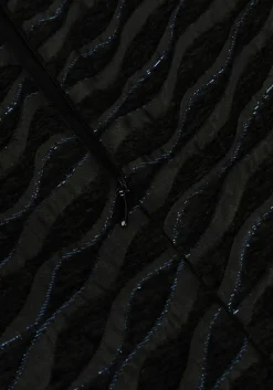 zwarte co'couture mini jurk zebra cc flock dress