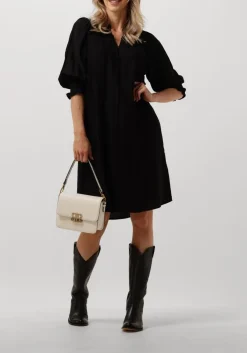 zwarte co'couture mini jurk hera frill crop dress