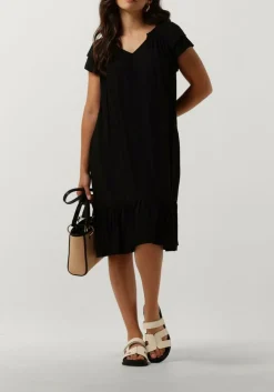 zwarte co'couture mini jurk sunrise cropped dress