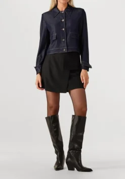 zwarte co'couture minirok luna pocket skirt