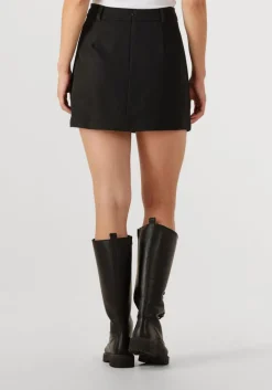 zwarte co'couture minirok luna pocket skirt