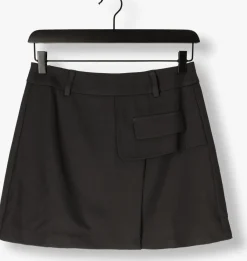 zwarte co'couture minirok luna pocket skirt
