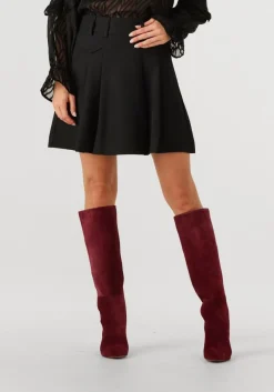 zwarte co'couture minirok luna pocket pleat mini skirt