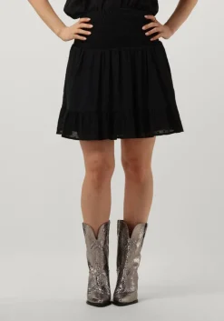 zwarte co'couture minirok nimba smock skirt