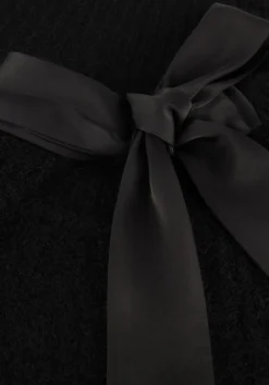 zwarte co'couture trui coralie bow rib knit