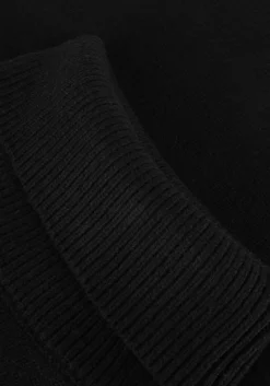 zwarte co'couture truien/vesten maja slit roll neck