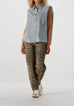 zwarte co'couture wide jeans leocc pleat pant