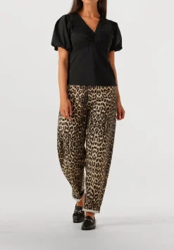 zwarte co'couture wide jeans leocc pleat pant