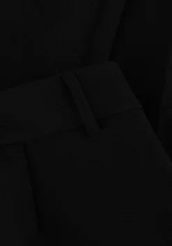 zwarte co'couture wijde broek vola long wide pant