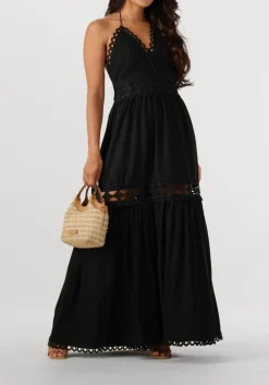 zwarte copenhagen muse maxi jurk cm asleah dress