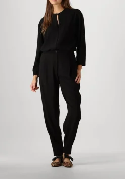 zwarte dante6 blouses thorn drastring cord top