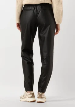 zwarte dante6 chino geza faux leather chino