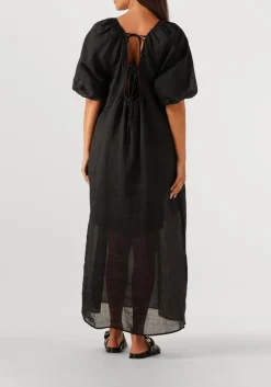 zwarte dante6 maxi jurk tilda open back detailed maxi dress