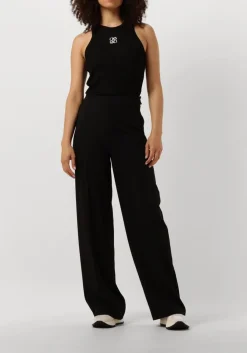 zwarte dante6 pantalon lucas wide leg pants