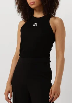 zwarte dante6 top monogram logo tank top