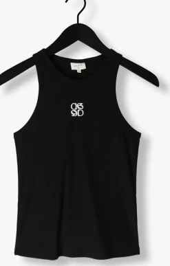 zwarte dante6 top monogram logo tank top