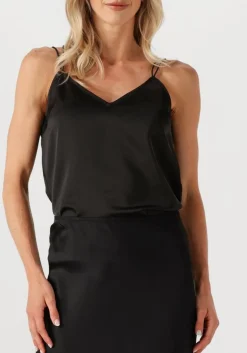 zwarte dante6 top obu satin singlet