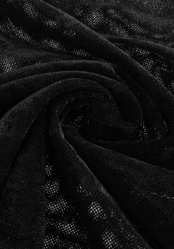 zwarte dante6 top olya velvet layering mesh top