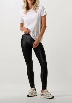 zwarte deblon sports legging shine leggings high waistband