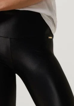zwarte deblon sports legging shine leggings high waistband