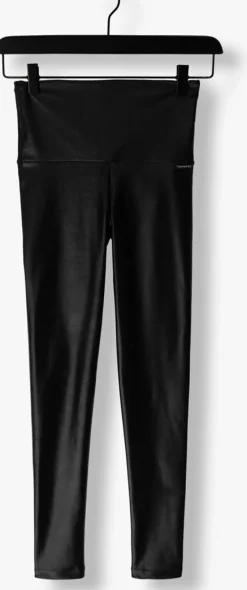 zwarte deblon sports legging shine leggings high waistband