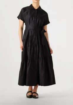 zwarte devotion maxi jurk ear