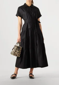 zwarte devotion maxi jurk ear