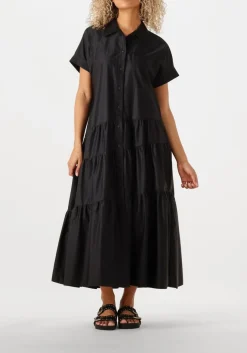 zwarte devotion maxi jurk ear