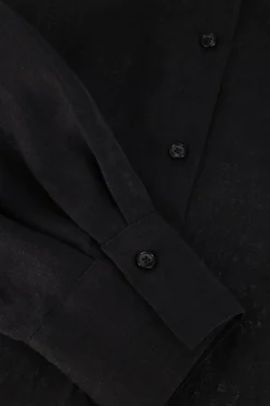 zwarte drykorn maxi jurk dravena