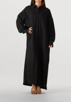 zwarte drykorn maxi jurk dravena