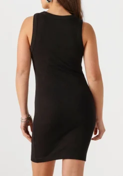 zwarte drykorn mini jurk sankia