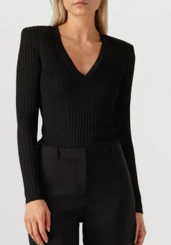 zwarte elisabetta franchi trui knitted sweater