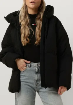 zwarte elvine gewatteerde jas maddie