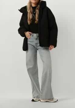 zwarte elvine gewatteerde jas maddie