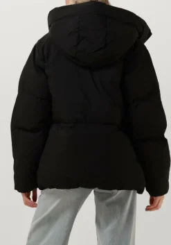 zwarte elvine gewatteerde jas maddie