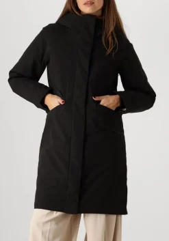 zwarte elvine gewatteerde jas signy