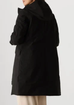 zwarte elvine gewatteerde jas signy