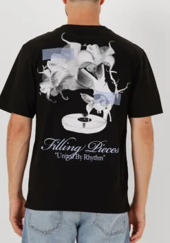 zwarte filling pieces t-shirt t-shirt grammophone