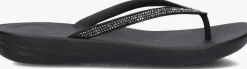 zwarte fitflop teenslippers iqushion sparkle