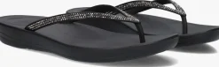 zwarte fitflop teenslippers iqushion sparkle